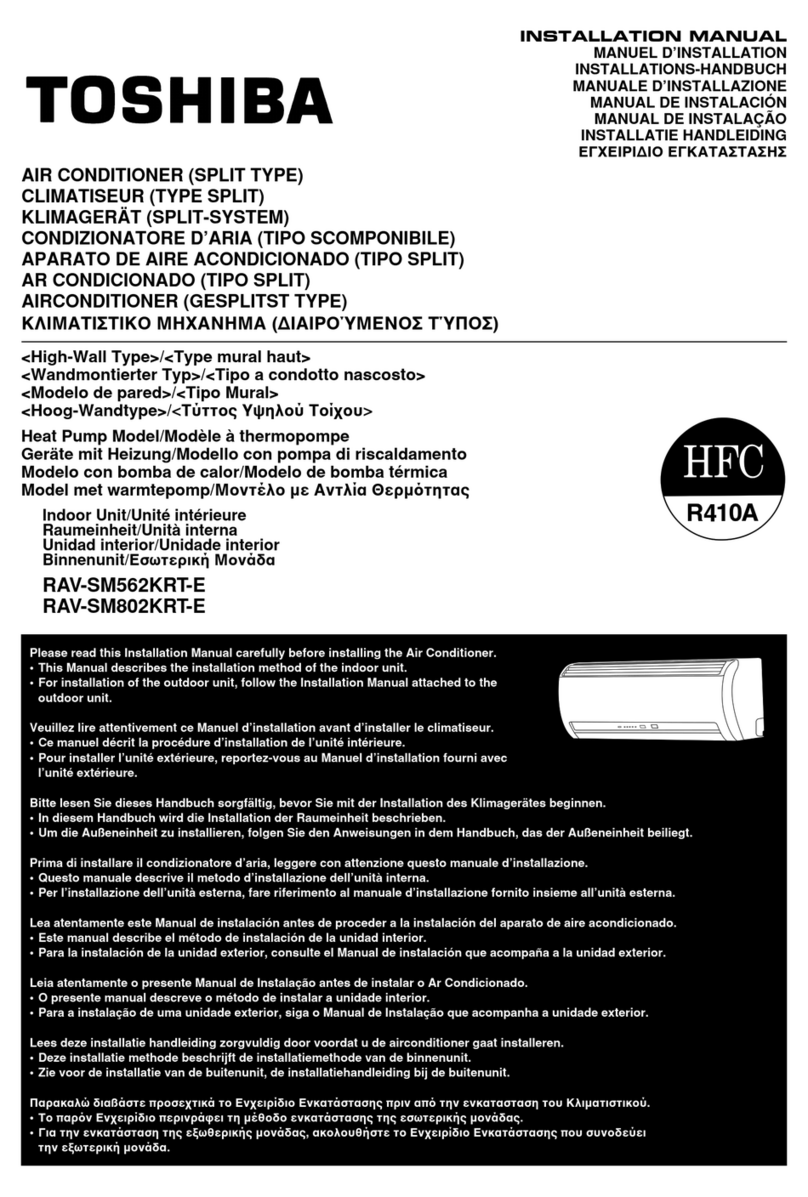 Toshiba RAV-SM562KRT-E User manual Toshiba RAV-SM562KRT-E User manual