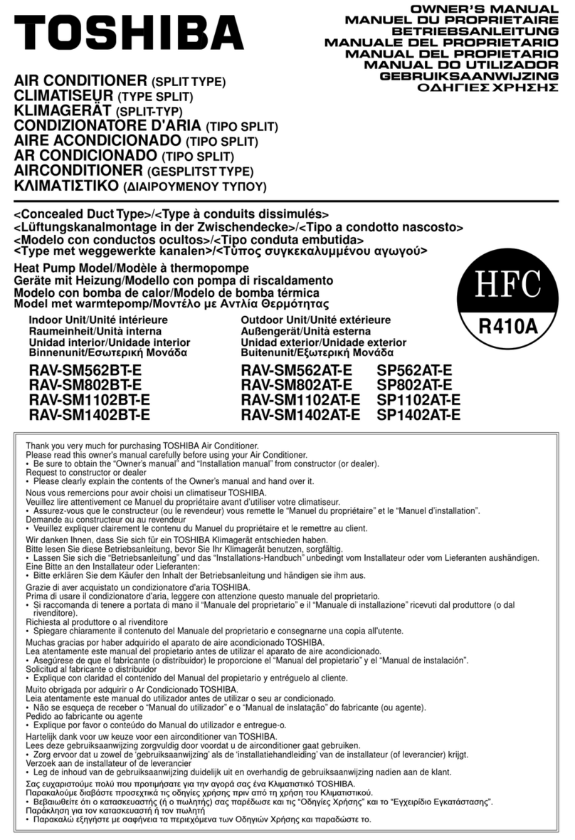 Toshiba RAV-SM562BT-E User manual