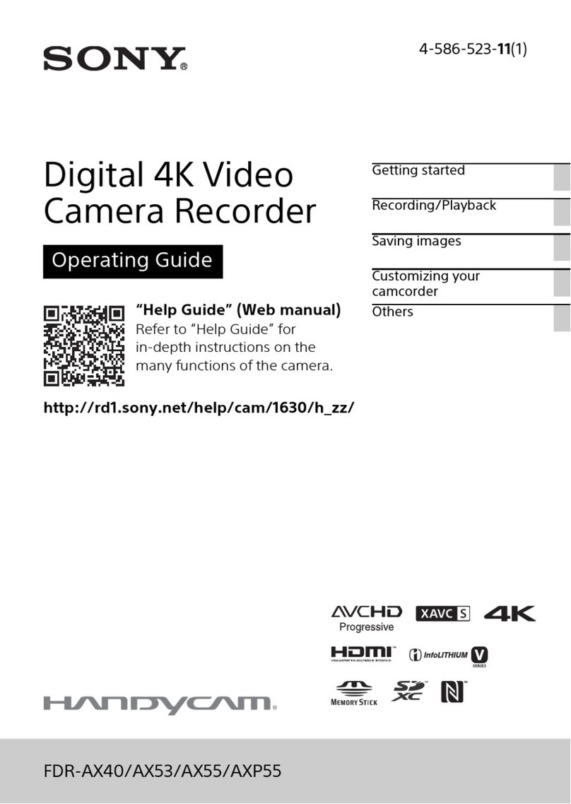 Sony FDR-AX40 operating guide