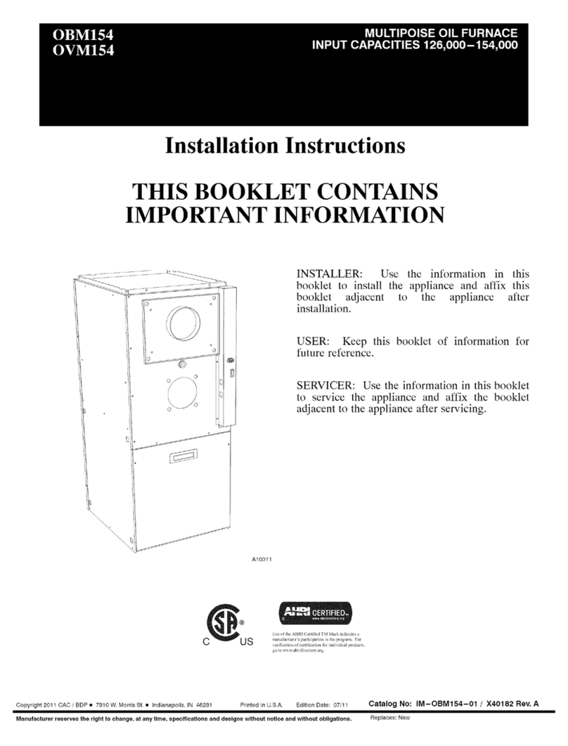 Carrier obm154 installation instructions