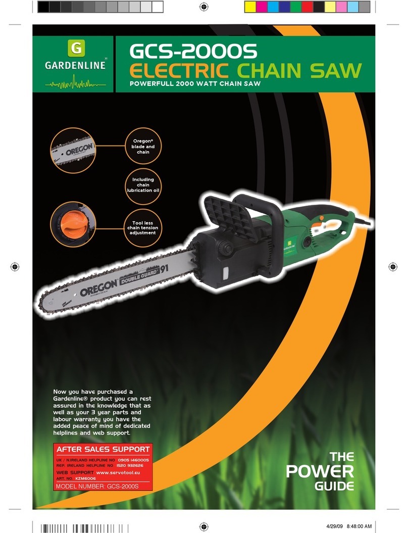 Gardenline GCS-2000S Instruction Manual