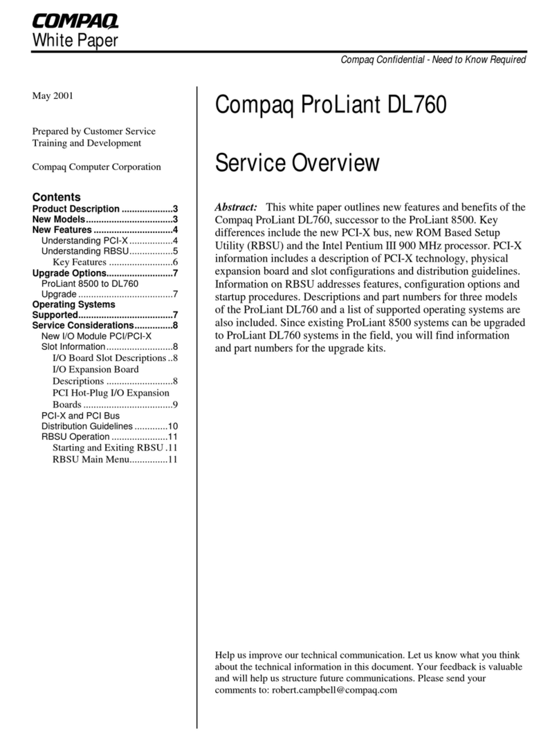 Compaq DL760 - ProLiant - 1 GB RAM Installation guide