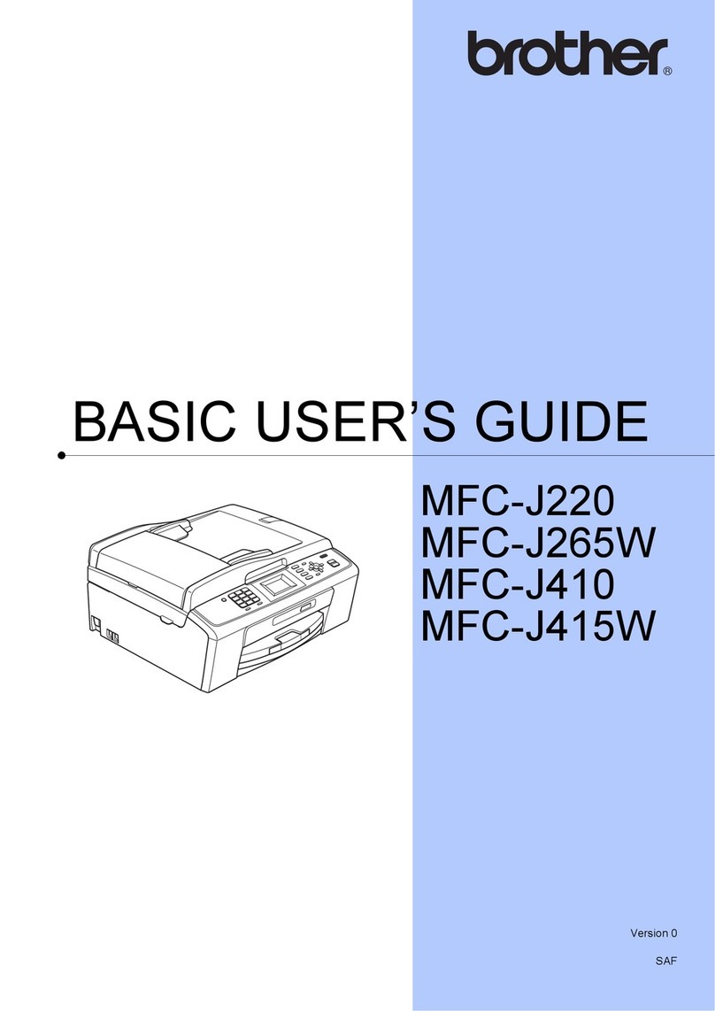 Brother MFC-J410 Operating and maintenance manual