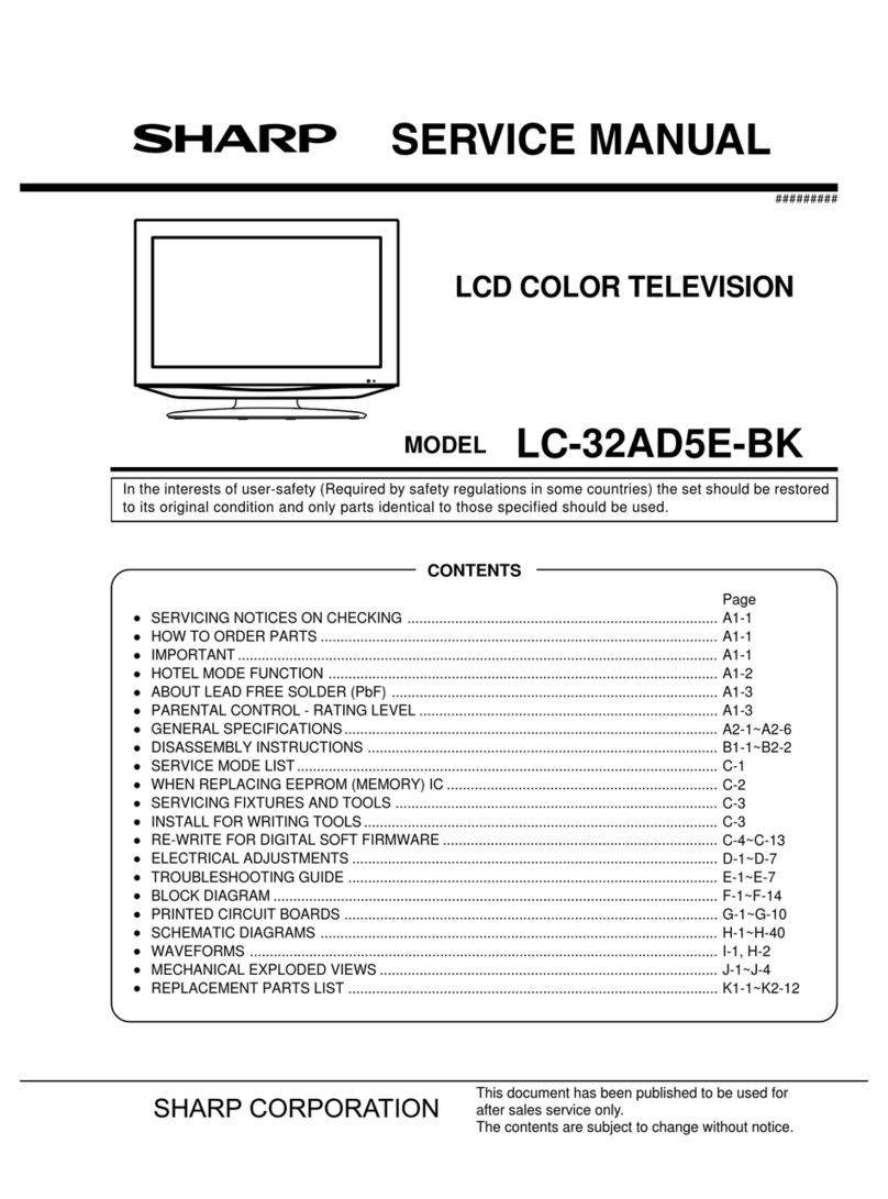 Sharp LC-32AD5E-BK User manual