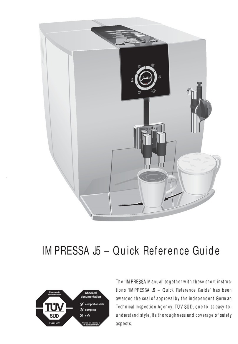 Jura IMPRESSA J5 User manual