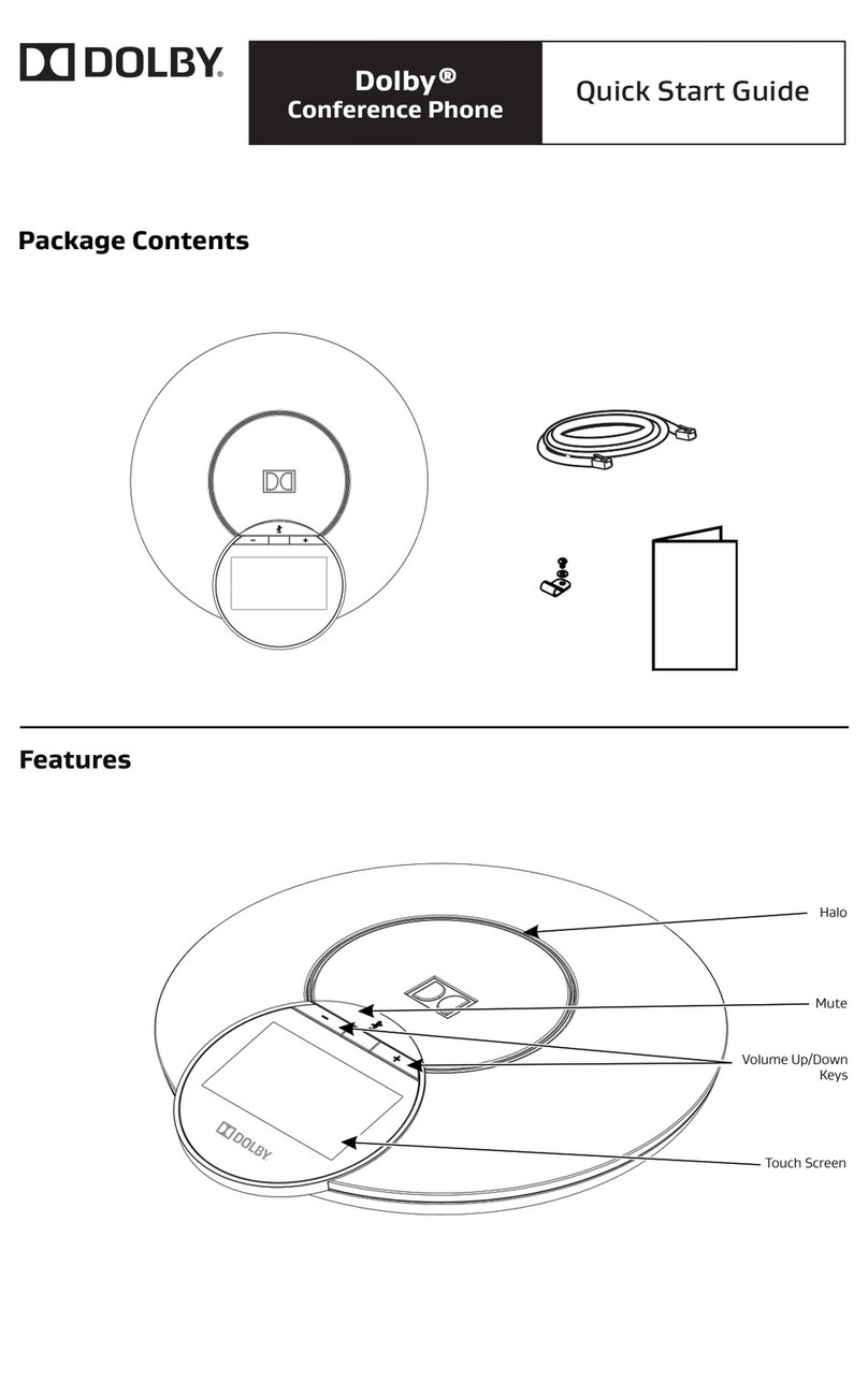 Dolby Laboratories VCP9000 User manual
