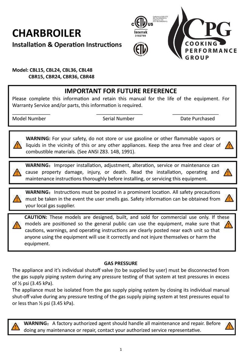 CPG CBL15 Installation instructions