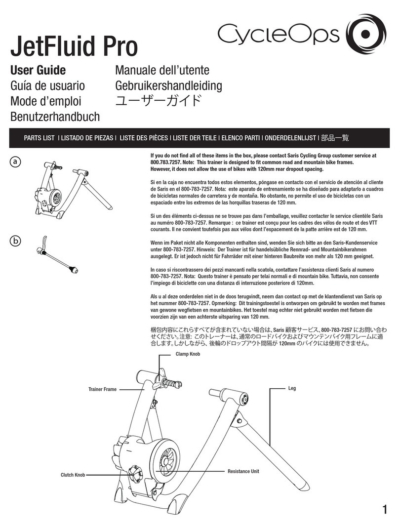 CycleOps JetFluid Pro User manual