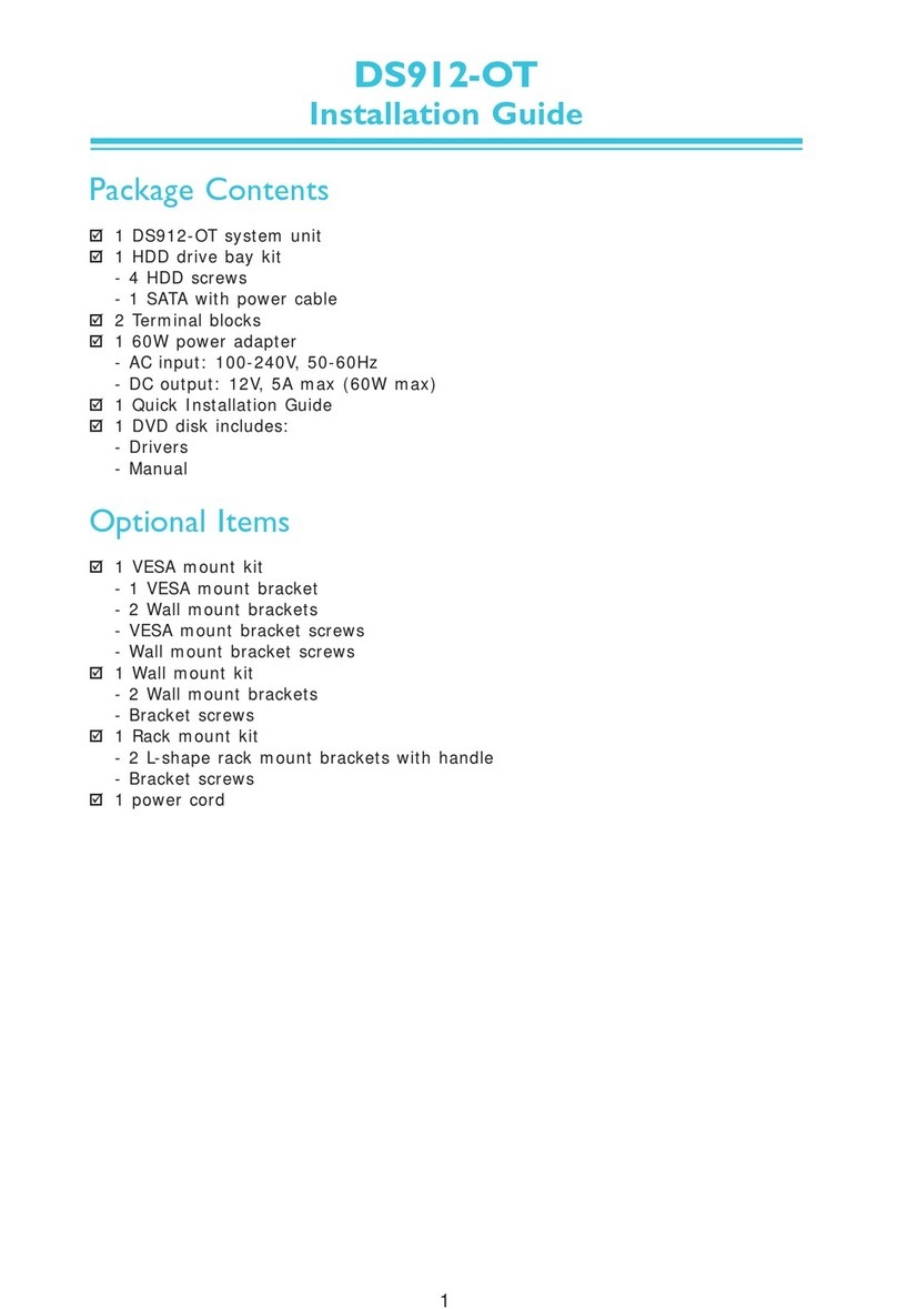 DFI DS912-OT User manual
