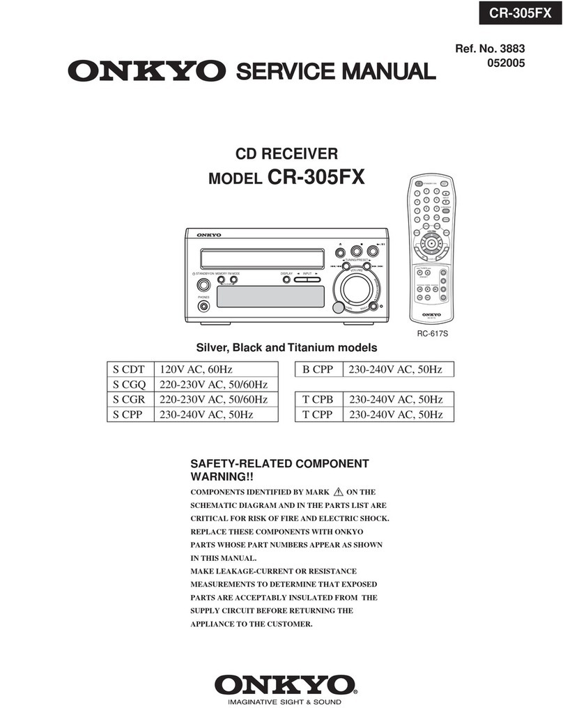 Onkyo CR-305FX Service manual