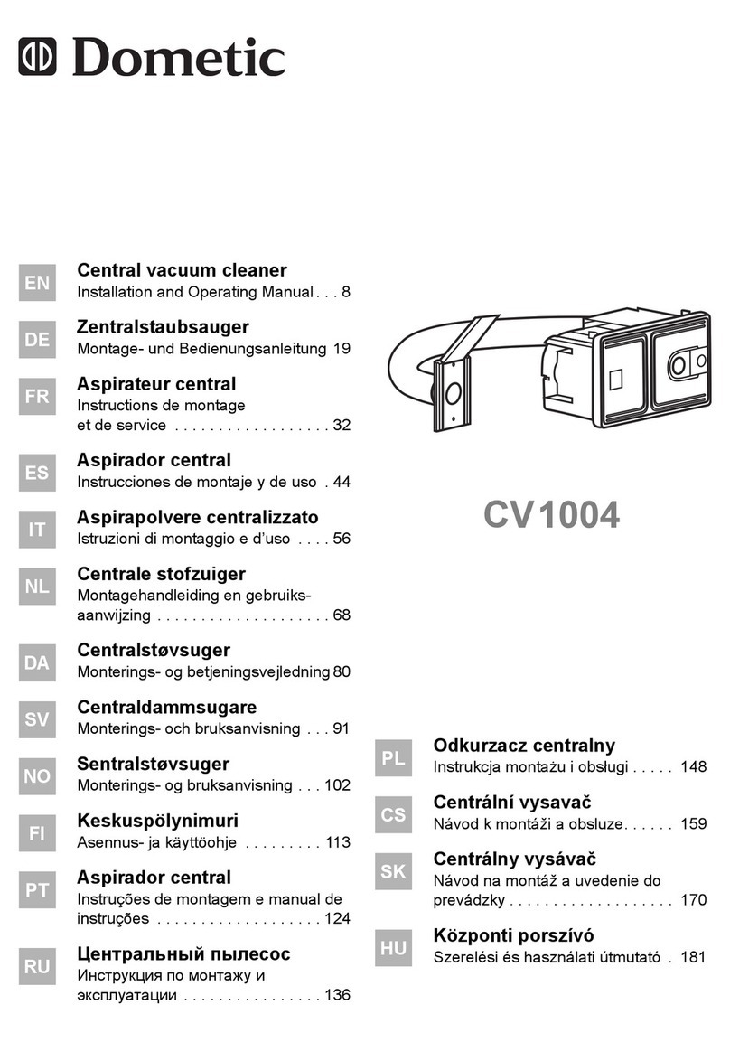 Dometic CV1004 Installation and operating manual Dometic CV1004 Installation and operating manual
