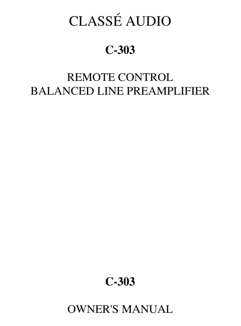 Classe Audio C-303 User manual