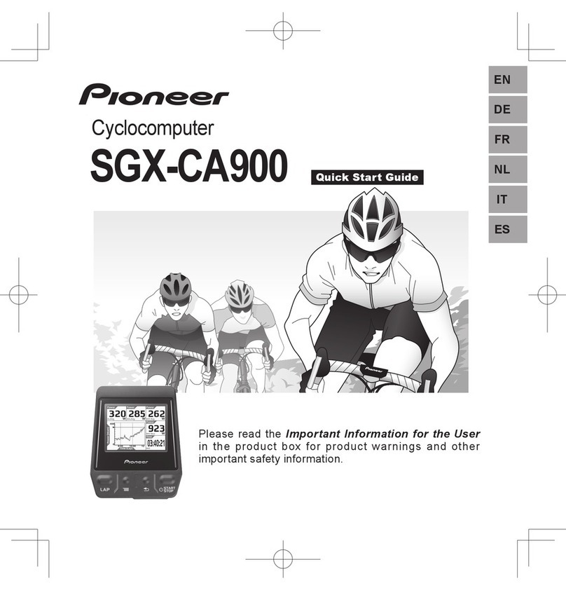 Pioneer SGX-CA900 User manual