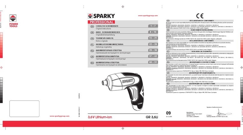 Sparky Group GR 3 Original instructions