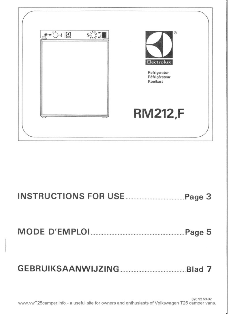 Electrolux RM2012 User manual Electrolux RM2012 User manual