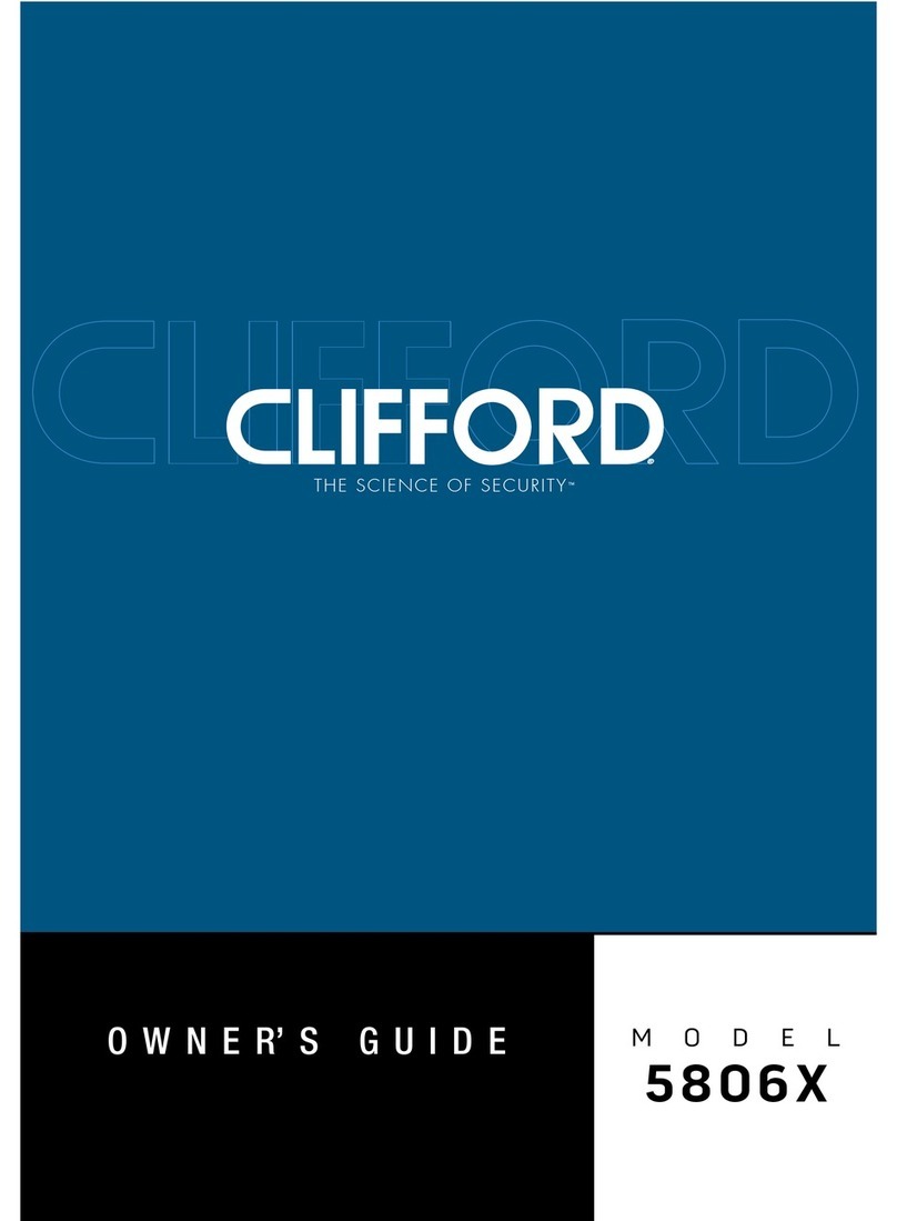 Clifford 5806X owner's guide
