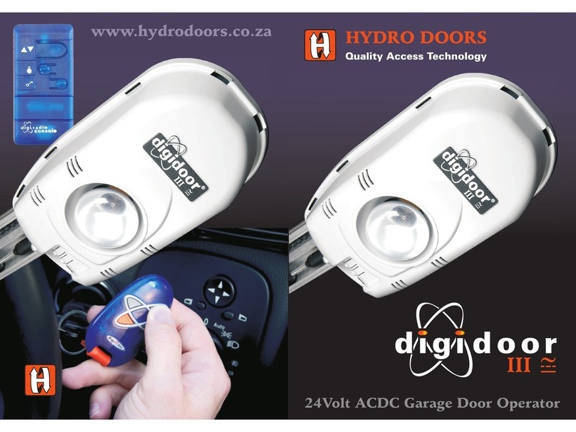 Hydro Doors Digidor III manual