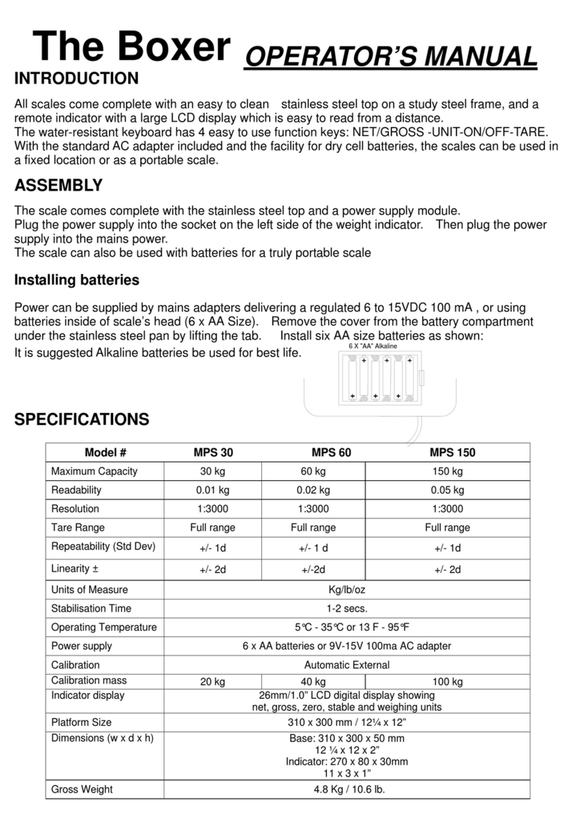 marsden Boxer MPS 30 User manual