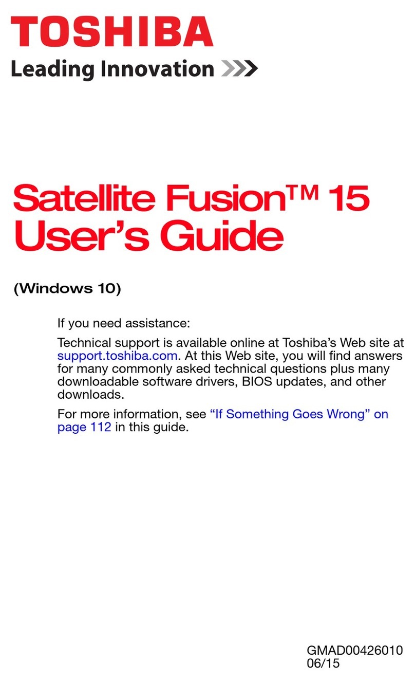 Toshiba satellite fusion 15 series User manual