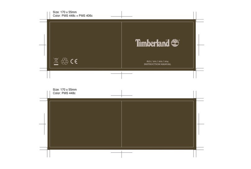 Timberland 8171 instruction manual Timberland 8171 instruction manual
