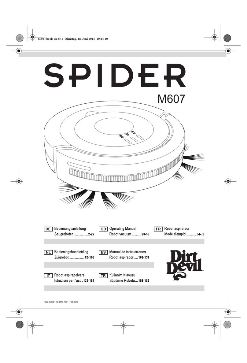 Dirt Devil Spider M607 operating manual