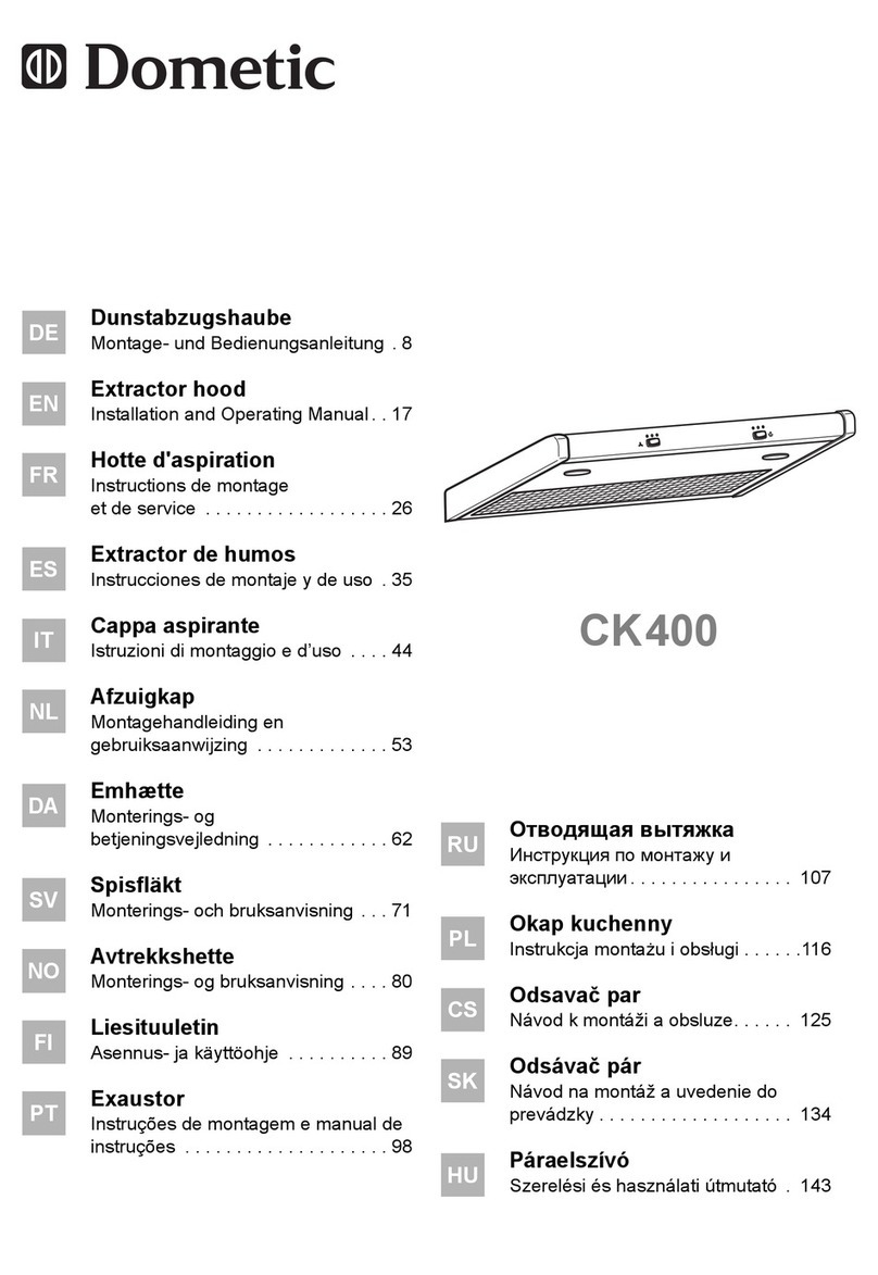 Dometic CK400 User manual Dometic CK400 User manual