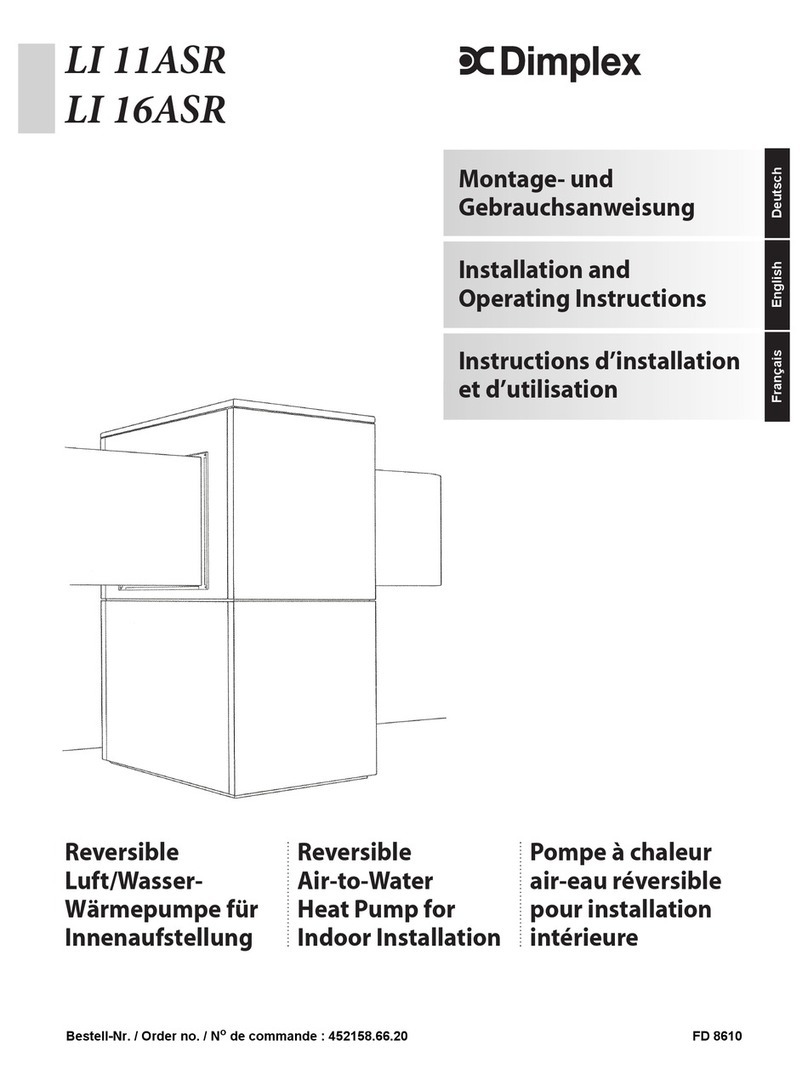 Dimplex LI 16ASR Installation and operating instructions