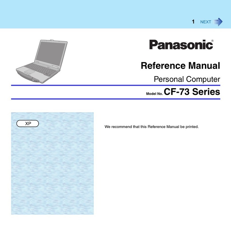 Panasonic Toughbook CF-73 Series User manual Panasonic Toughbook CF-73 Series User manual