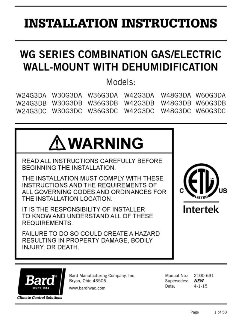 Bard W24G3DA User manual