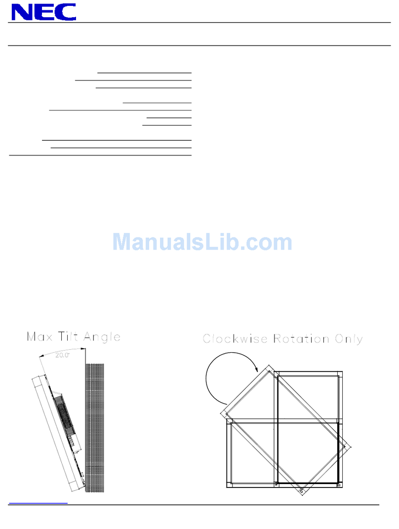 NEC MultiSync V323-2 User manual