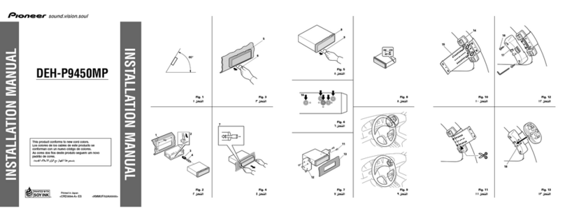 Pioneer DEH-P9450MP installation manual