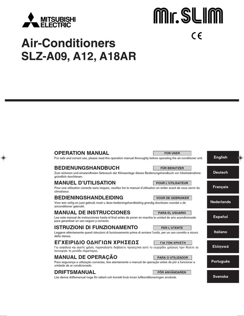 Mitsubishi Electric SLZ-A09AR User manual