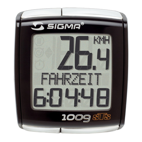 SIGMA SPORT BC 1009 sts manual