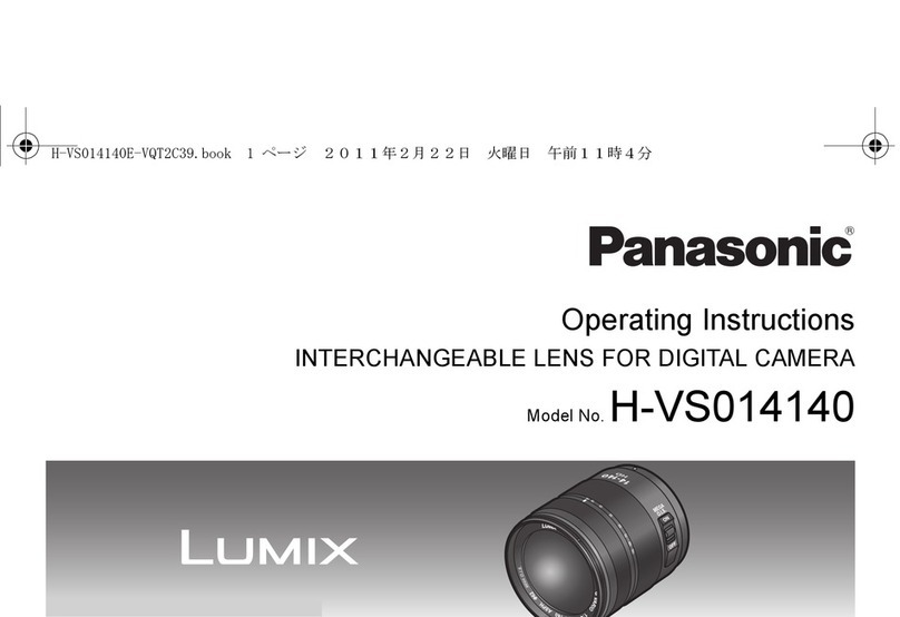 Panasonic Lumix H-VS014140 operating instructions