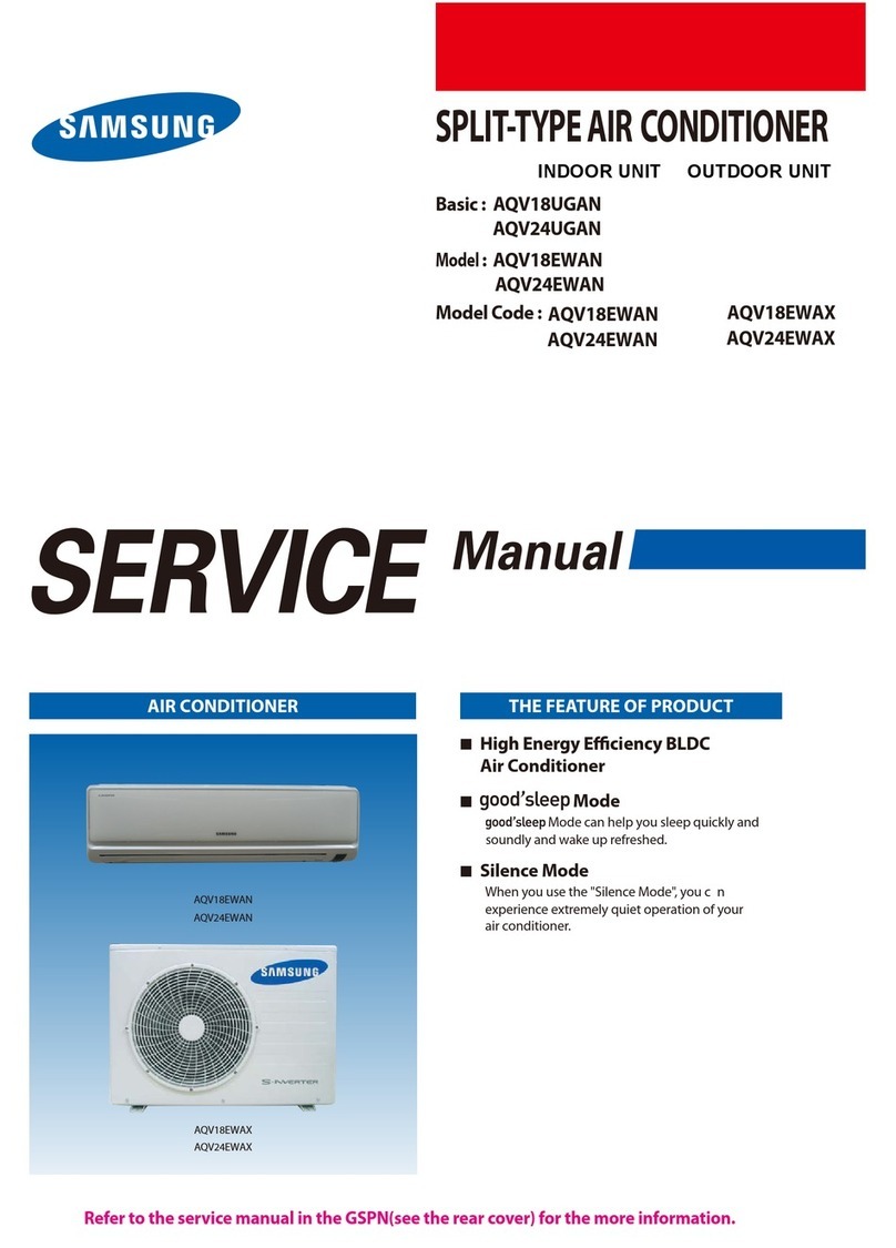 Samsung AQV18EWAX User manual Samsung AQV18EWAX User manual