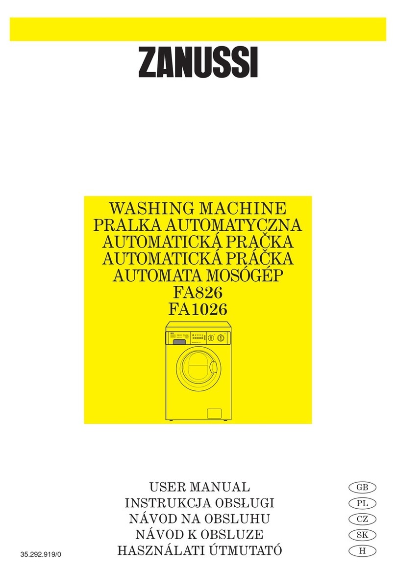 Zanussi FA826 user manual