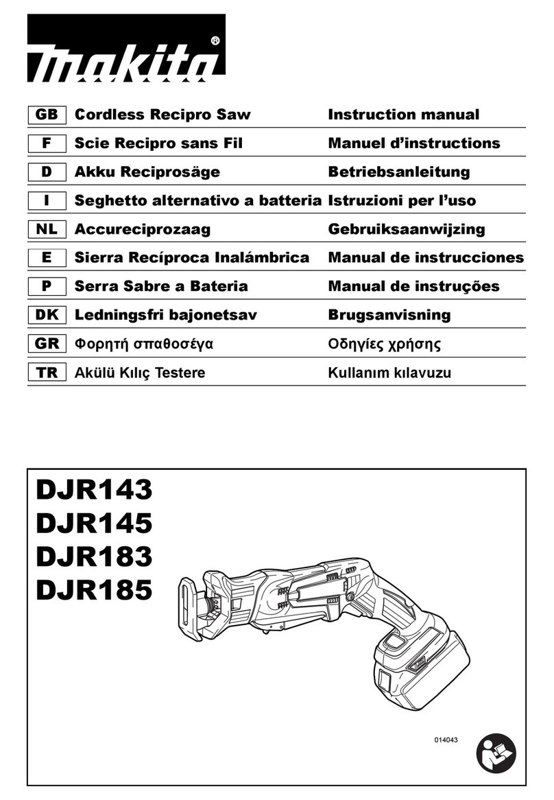 Makita DJR183 User manual Makita DJR183 User manual