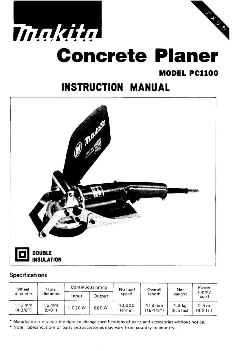 Makita PCllOO User manual