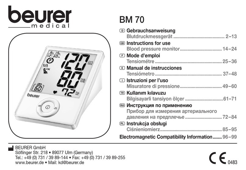 Beurer BM 70 Instructions for use