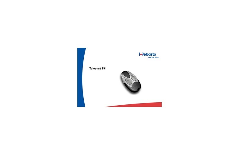 Webasto Telestart T91 Operating and servicing manual