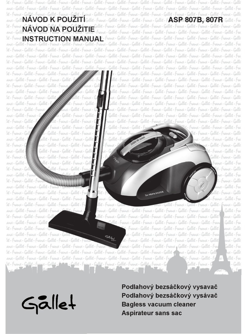 Gallet ASP 807B User manual
