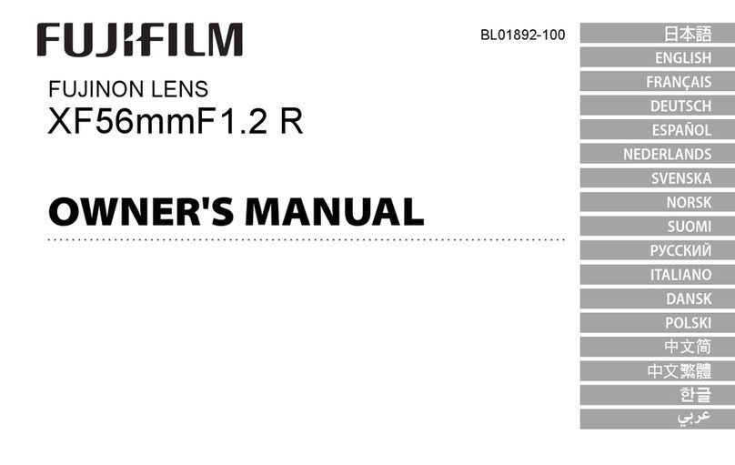 FujiFilm XF56mm F1.2 R APD owner's manual