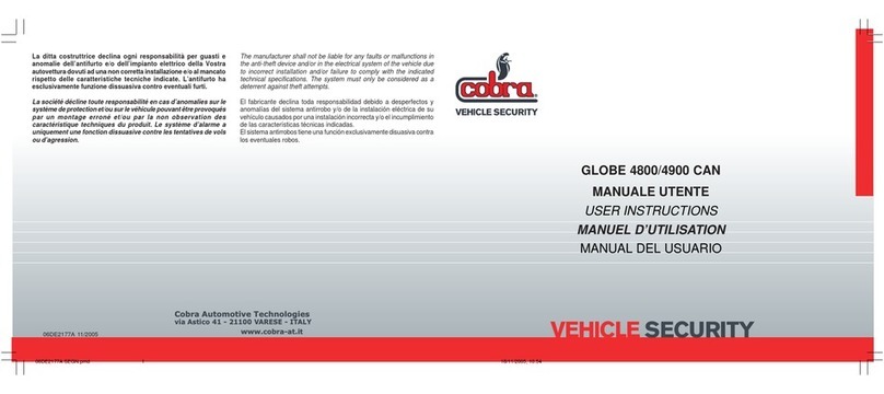 Cobra GLOBE 4800 CAN User instructions
