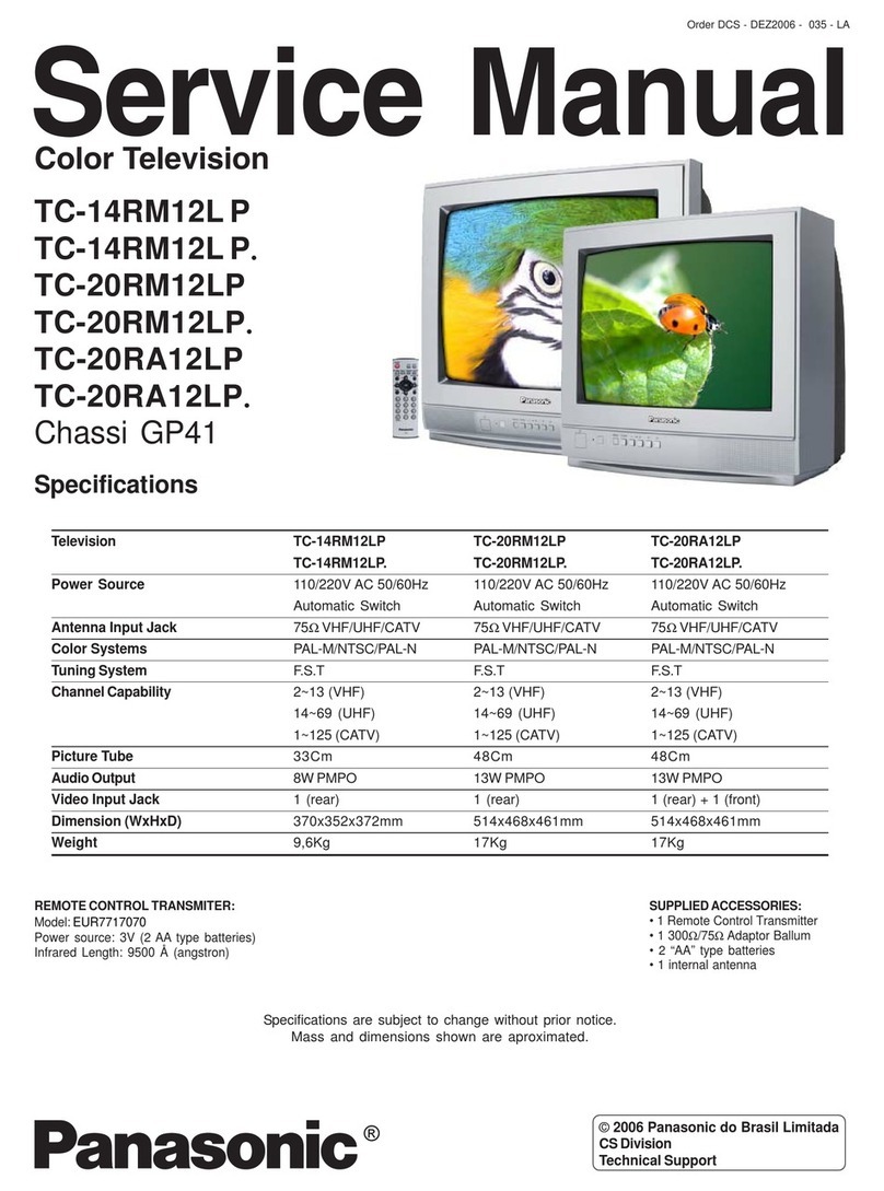 Panasonic TC-14RM12L P Service manual