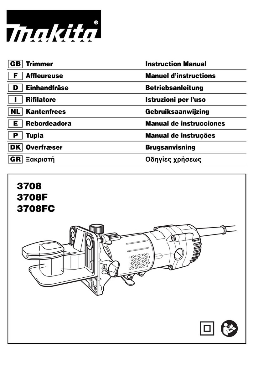 Makita 3708 instruction manual