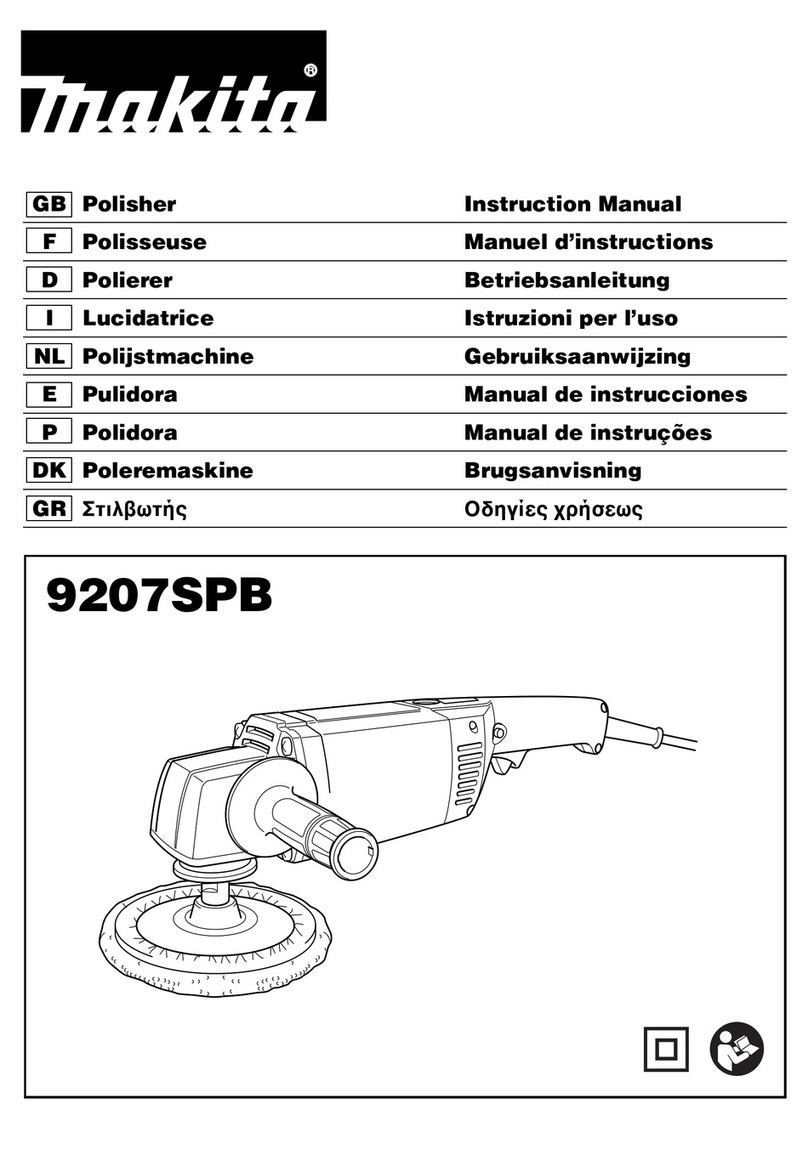 Makita 9207SPB User manual Makita 9207SPB User manual