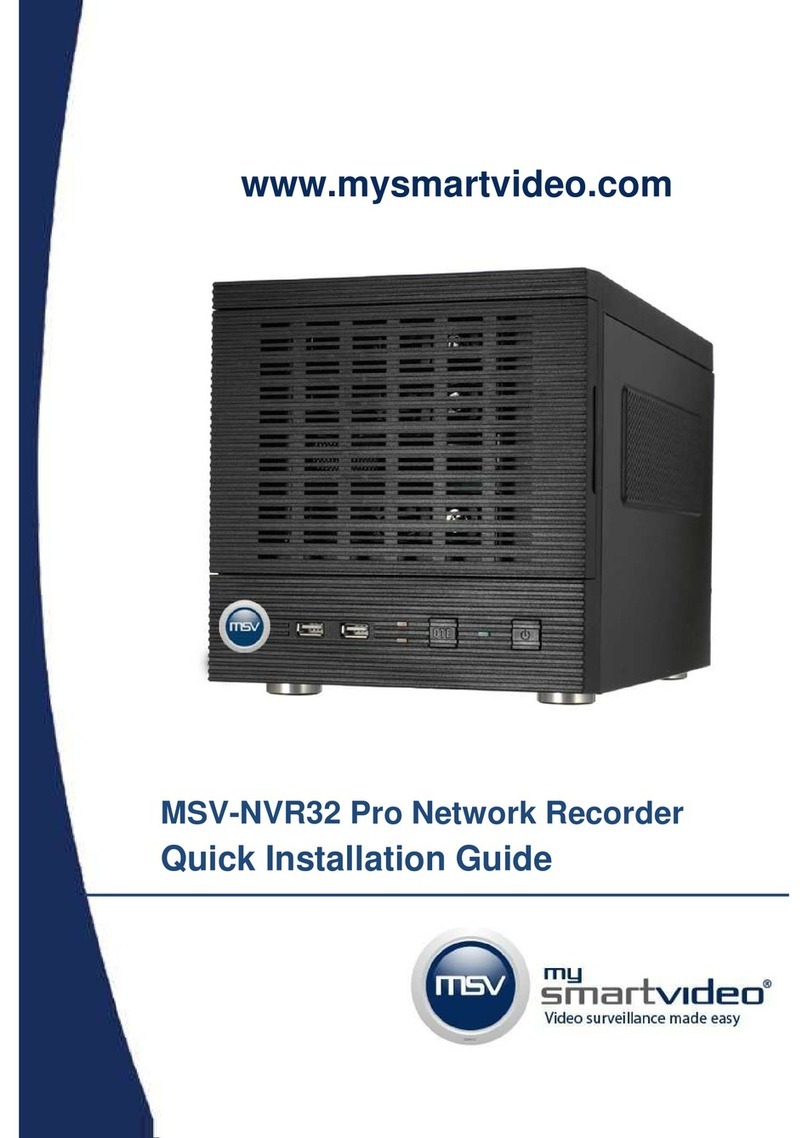 MSV MSV-NVR32 Quick installation guide