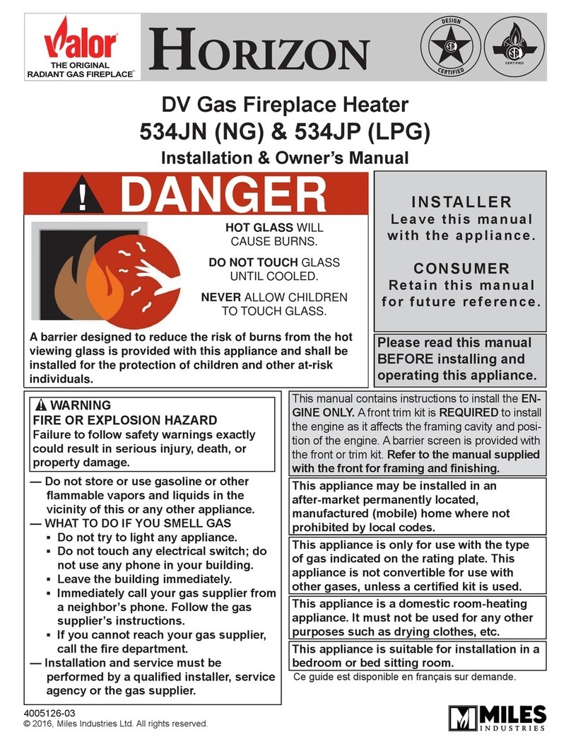 Valor HORIZON 534JN Operating instructions