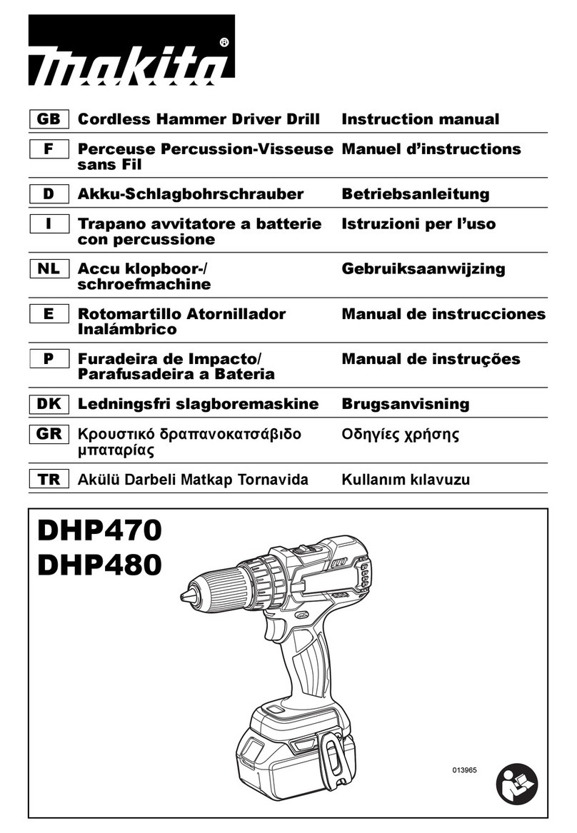 Makita DHP470 User manual
