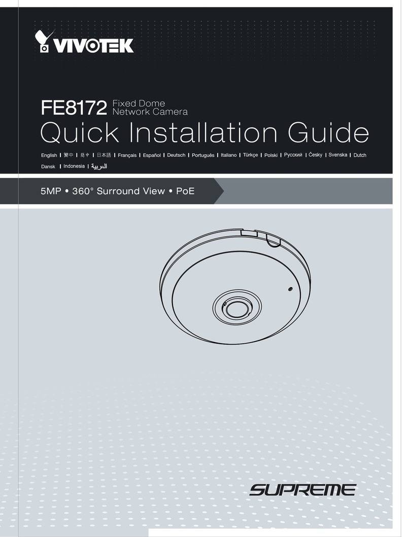 Vivotek FE8172 Quick installation guide